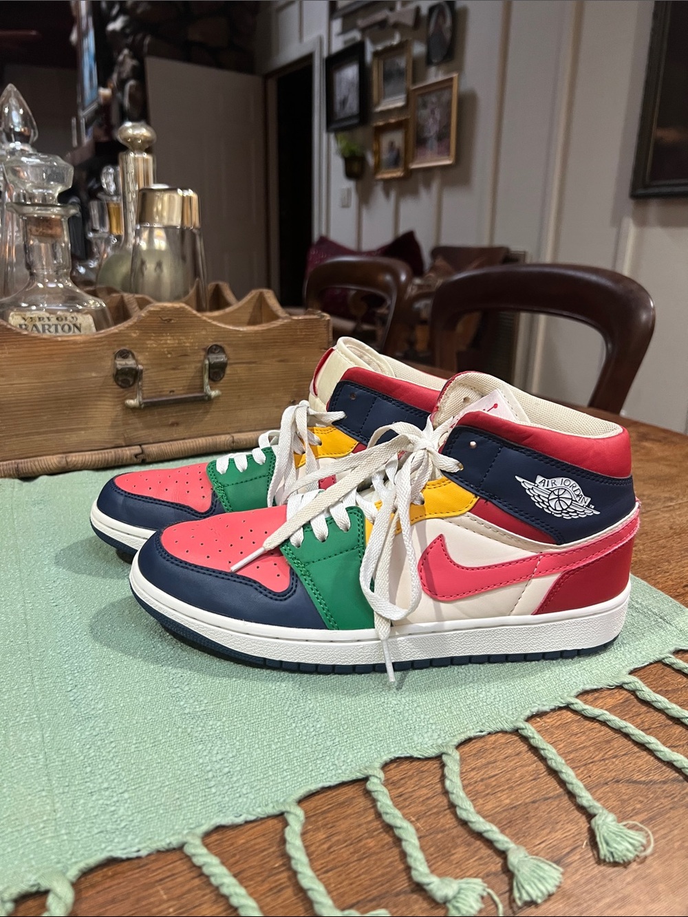 Nike Air Jordan 1 Mid SE Multi Color Sneakers